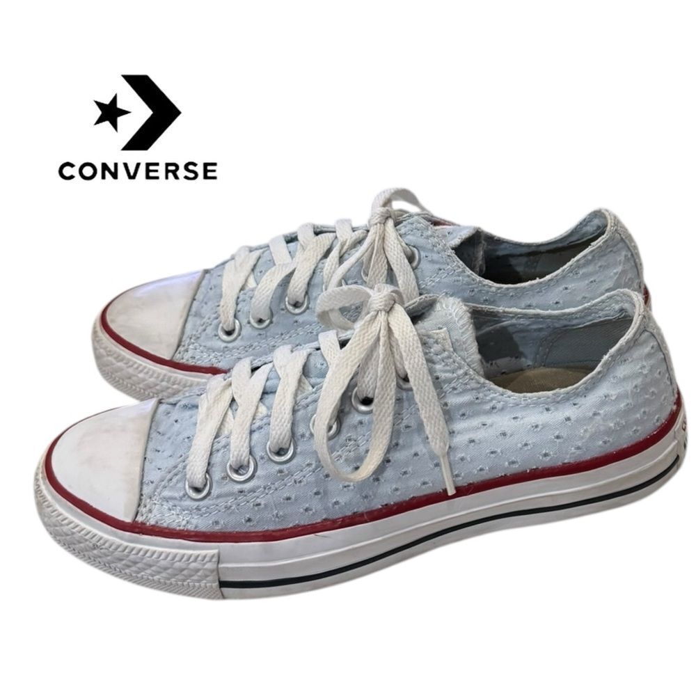 Converse Chuck Taylor Ox 'Fountain Blue' Perforated Low-Top Sneakers 7